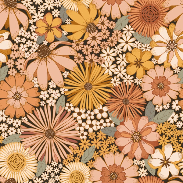 Retro Blossom Garden