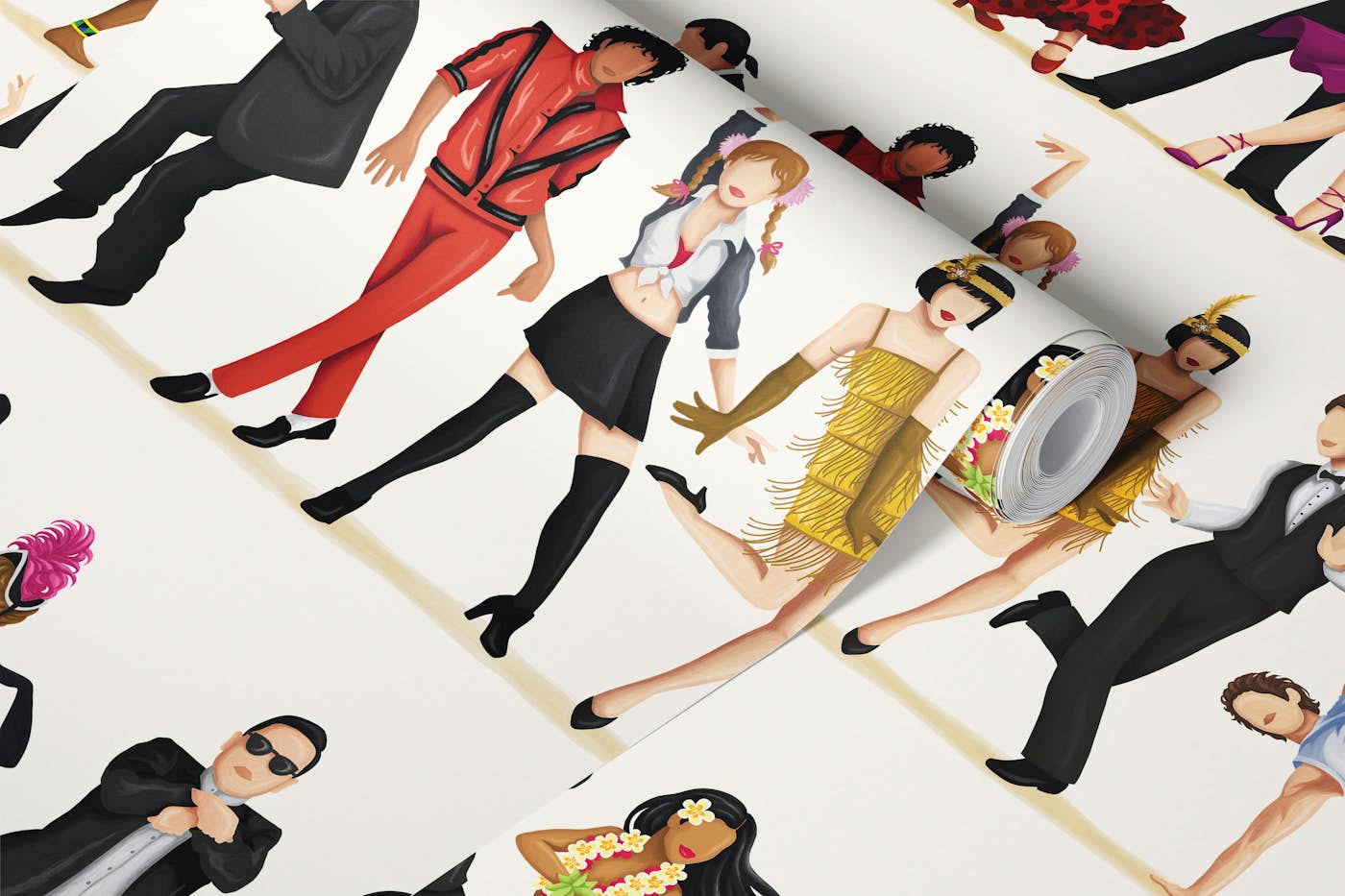 Everybody Dance Now wallpaper roll