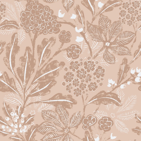 Rustic Botanicals in Mocha mosse tone