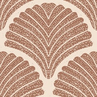 Coastal Seashells scallops in neutral papiers peint