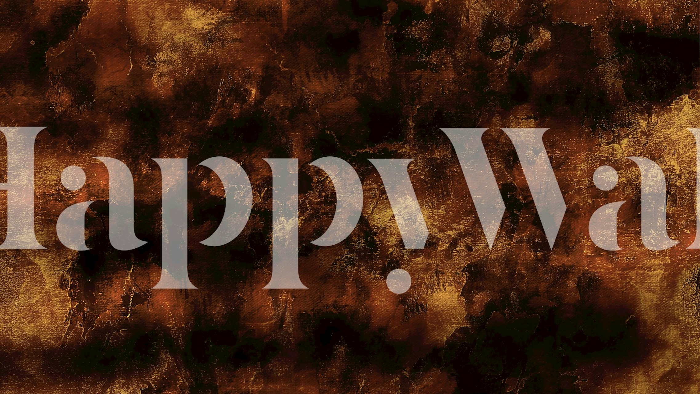 Brown and gold abstract metallic texture wallpaper