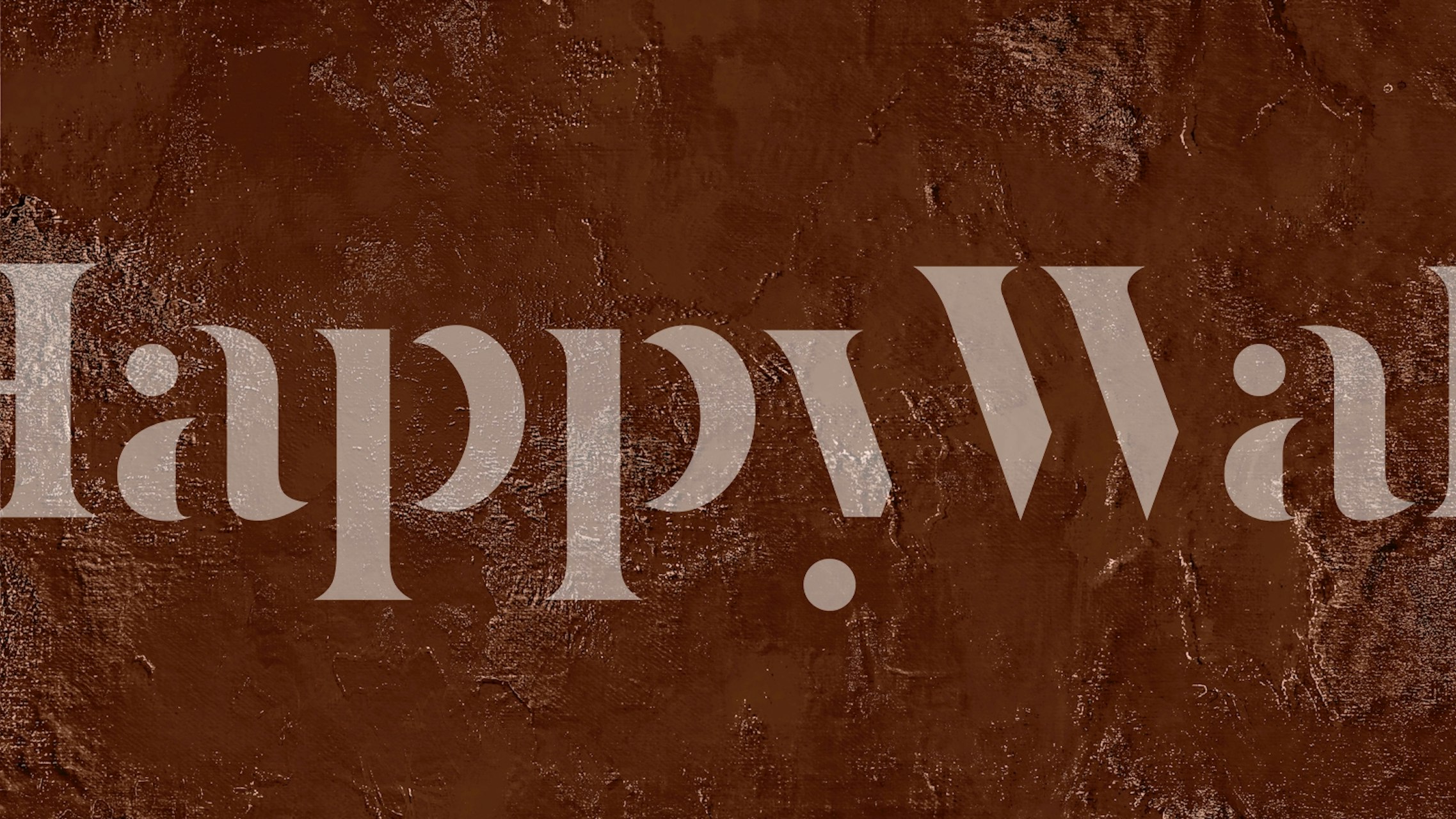 Earthy Brown Ambiance wallpaper weergegeven in een kamer