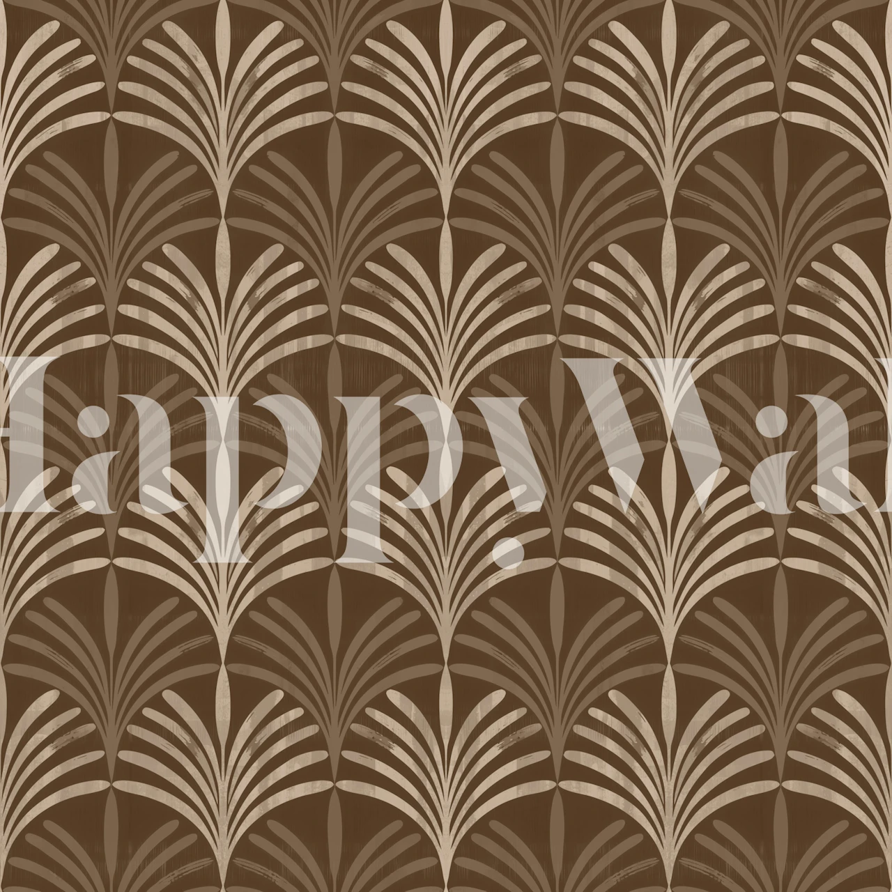 Earthy Brown Ambiance wallpaper weergegeven in een kamer