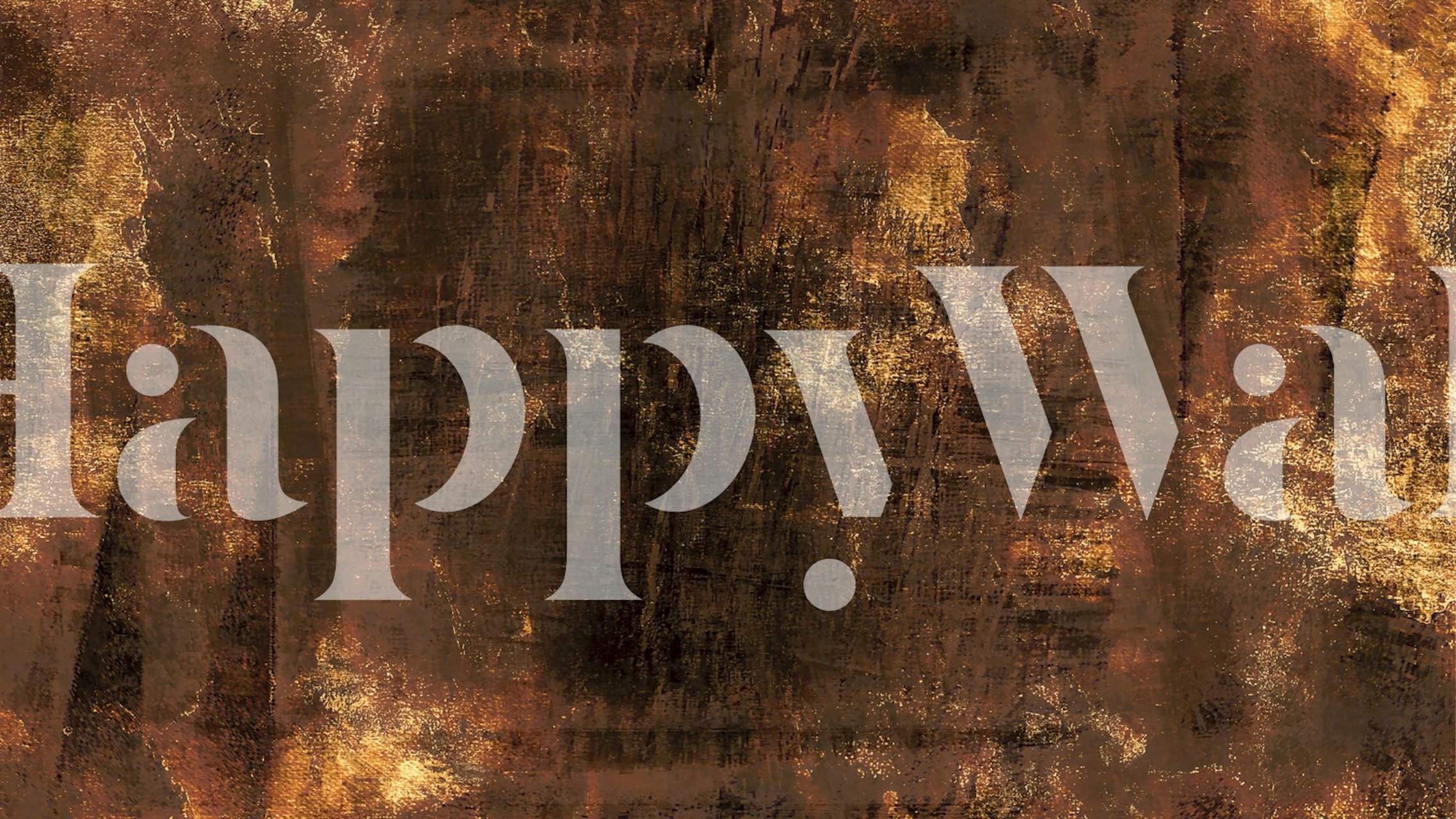 Golden Brushed Canvas wallpaper in a room