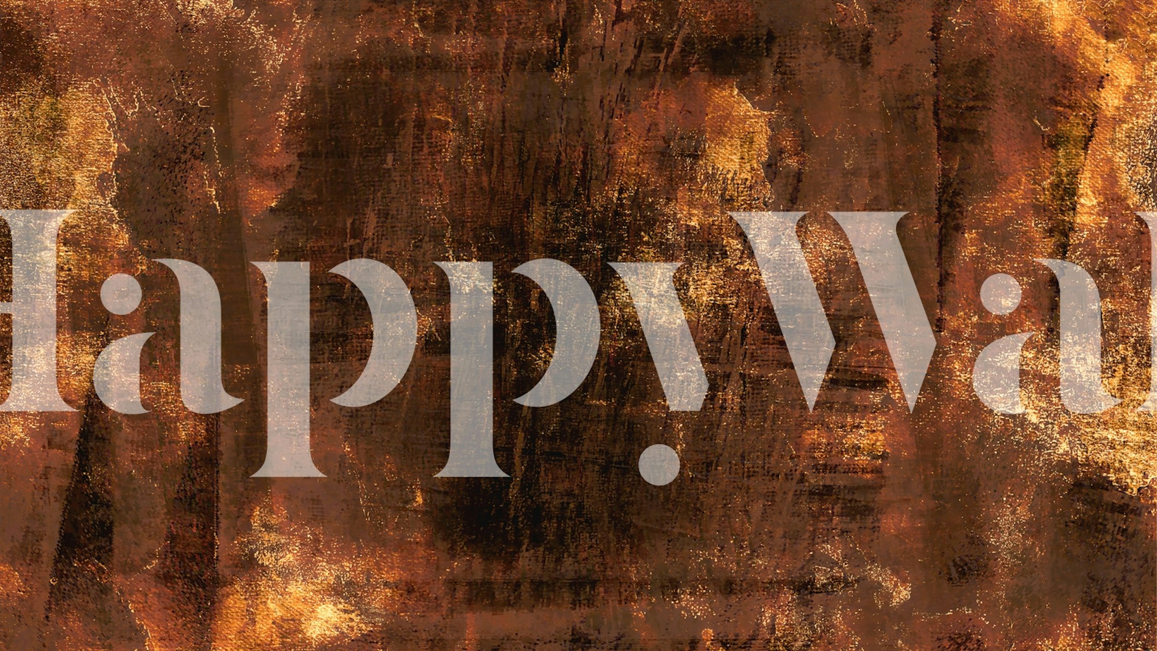 Golden Brushed Canvas wallpaper in a room