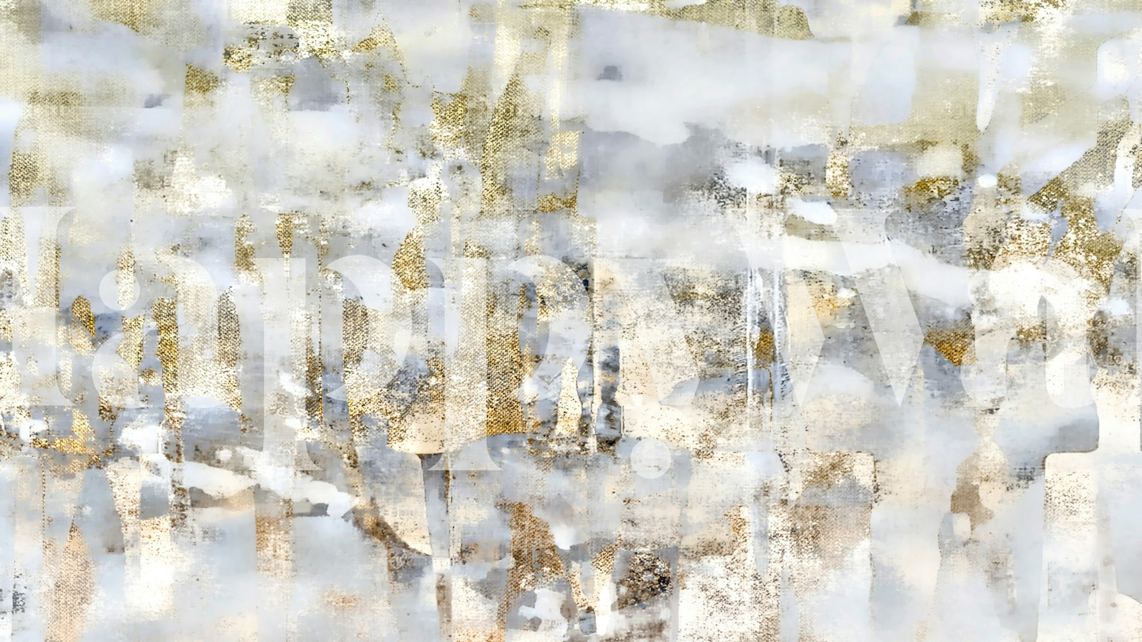 Abstract gray and gold splash design wallpaper