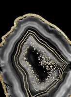 Black Night Agate Gold Foil 2 papiers peint