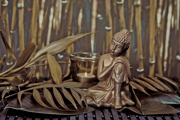 Golden Buddha Zen Still Life