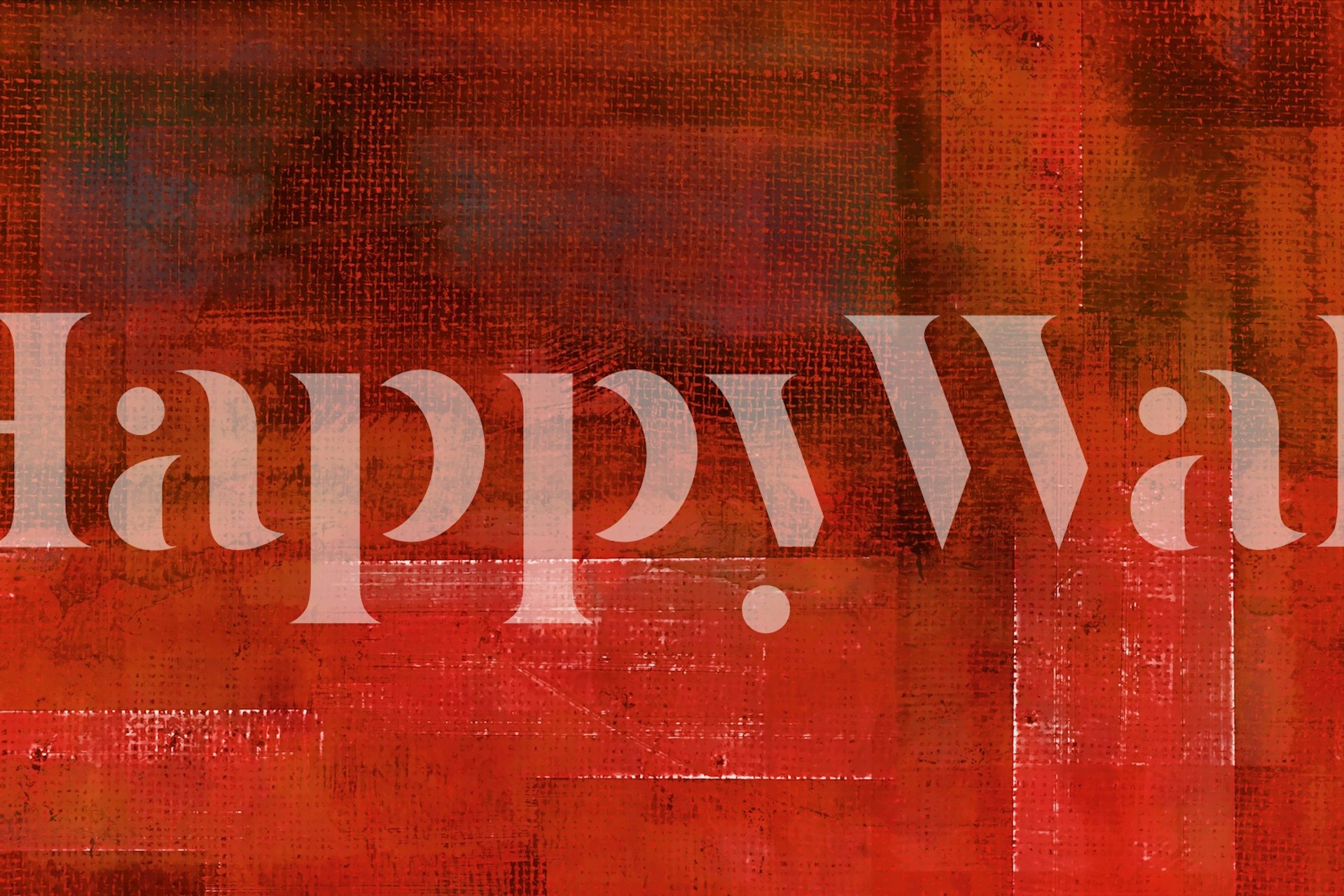 Rustic Red Canvas tapeta u sobi