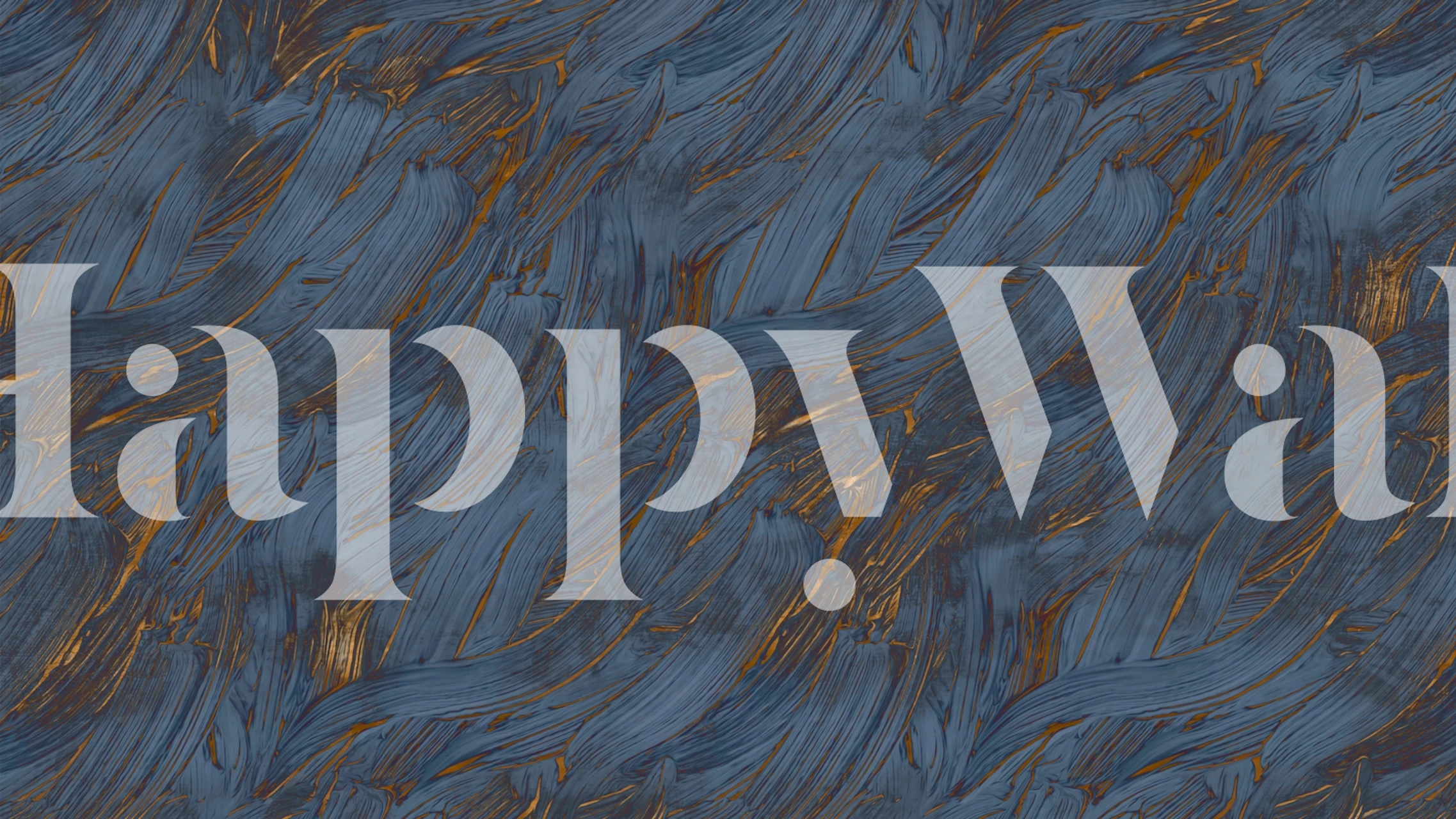 Indigo Gold Elegance wallpaper in a room