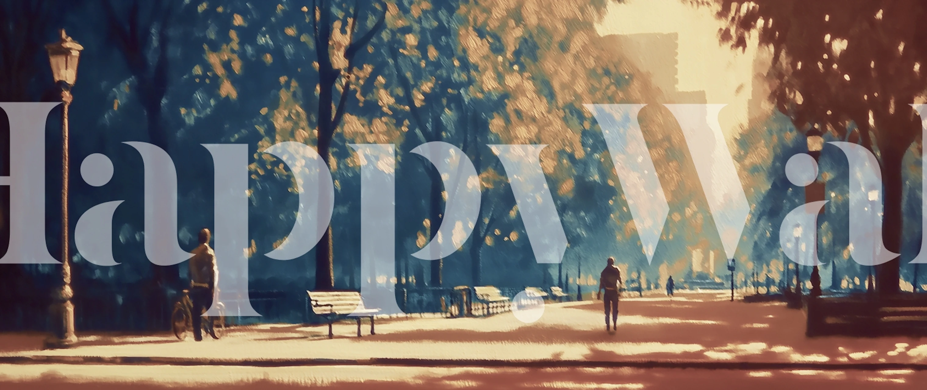 Central Park wallpaper in a room