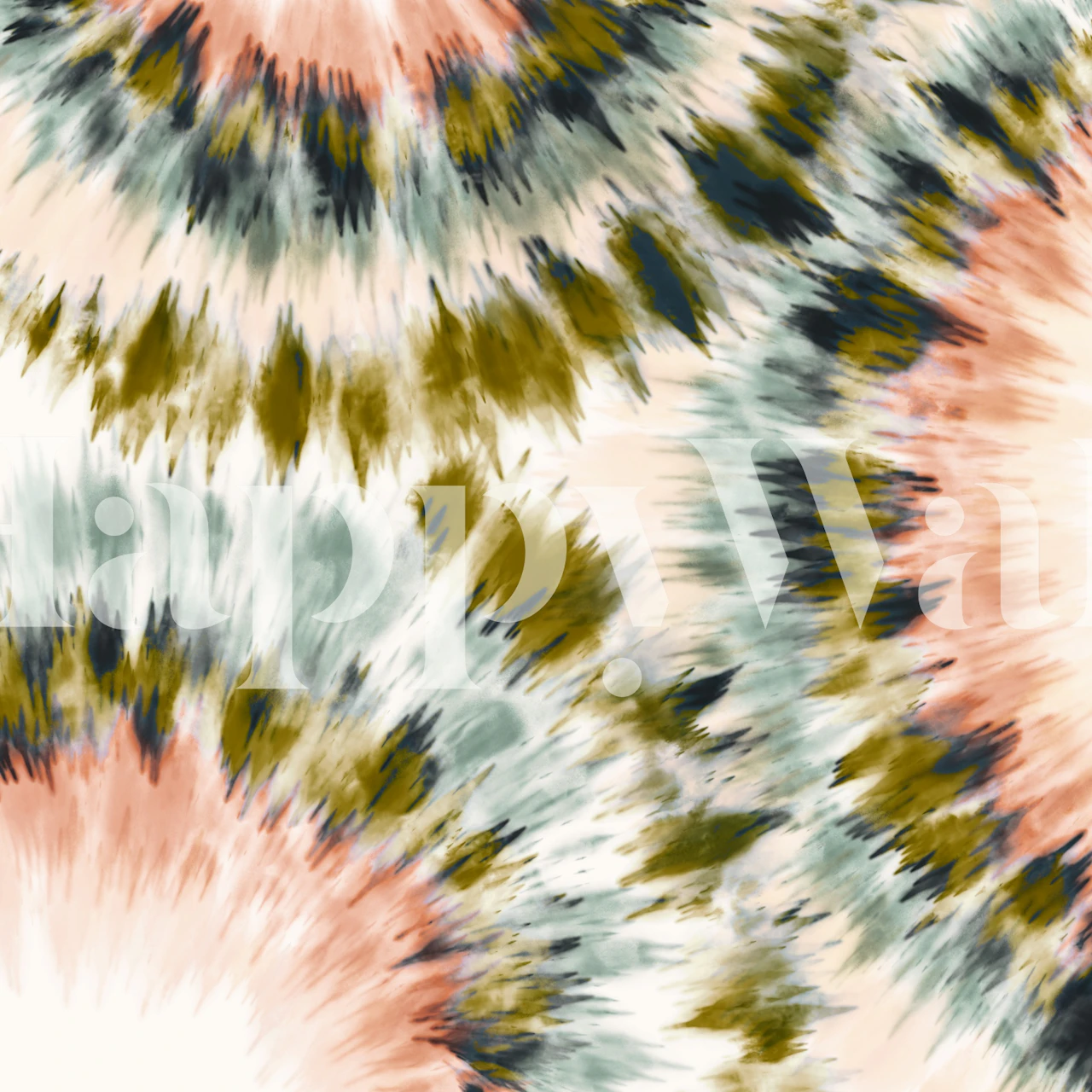 Boho Chic Burst wallpaper in a modern room