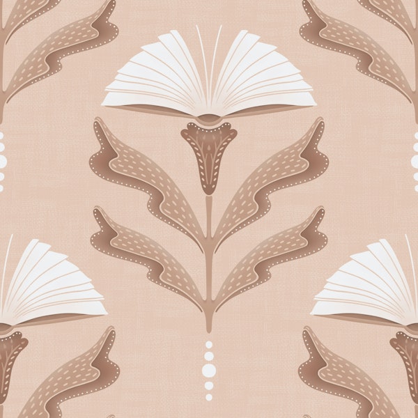 Floral Books Mocha Mousse bright