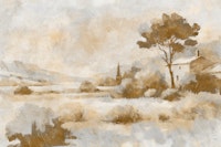 Rustic Countryside Scene tapete