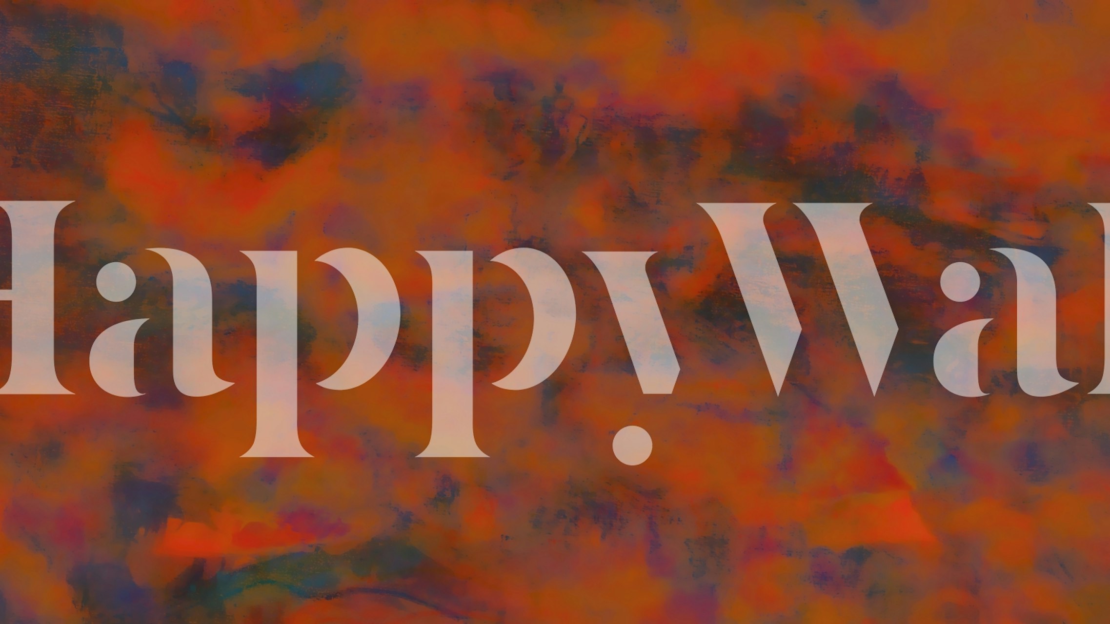 Abstract sunset pattern in vibrant orange, purple, and teal colors wallpaper