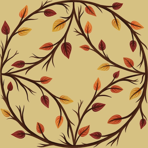 Geometric Autumn Leaves