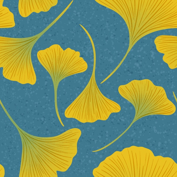 Ginkgo Gold: Textured Elegance