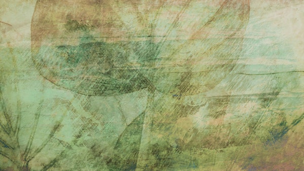 Rustic Brush Strokes Leaf