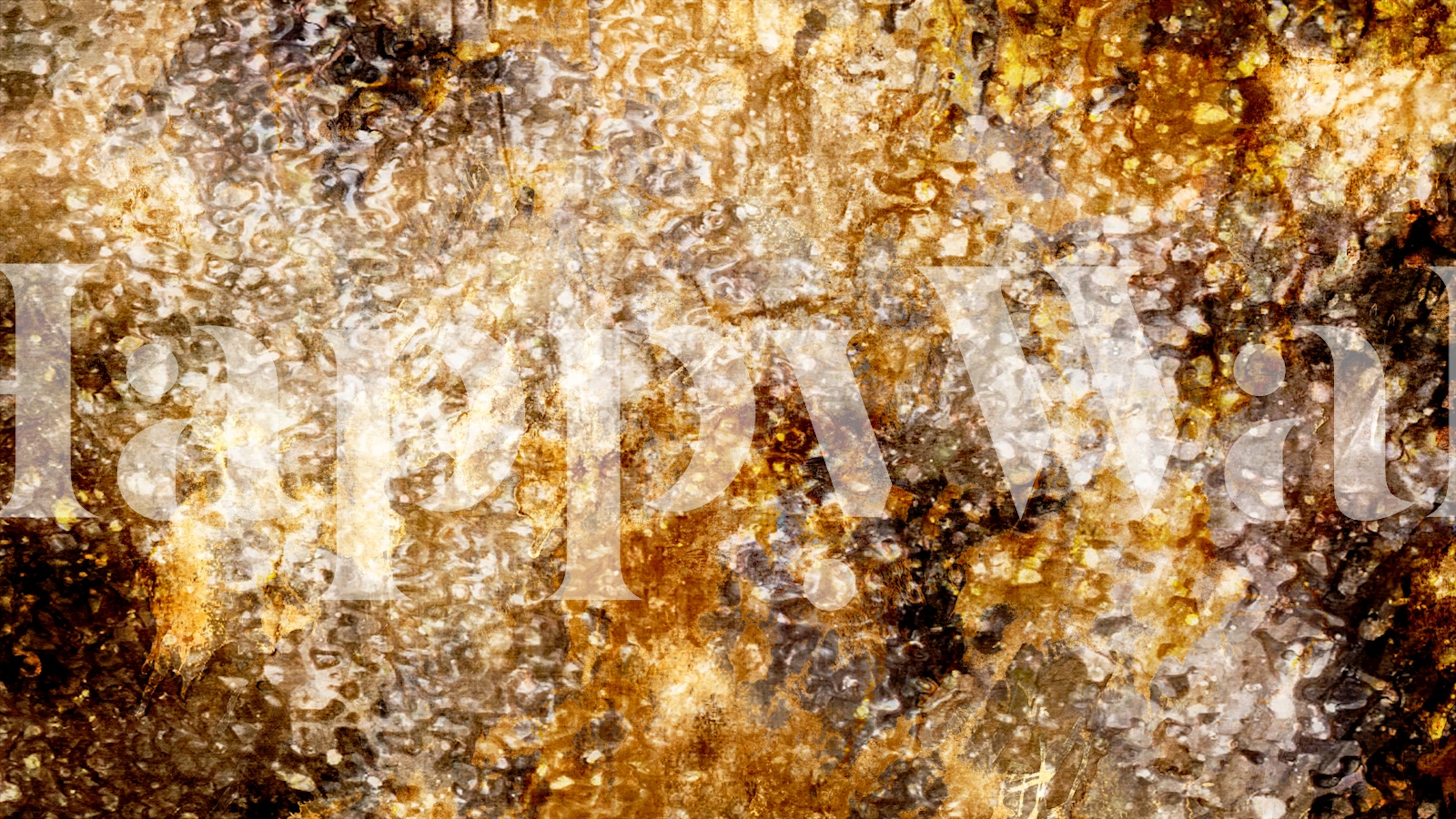 Golden Stone Elegance wallpaper in a room