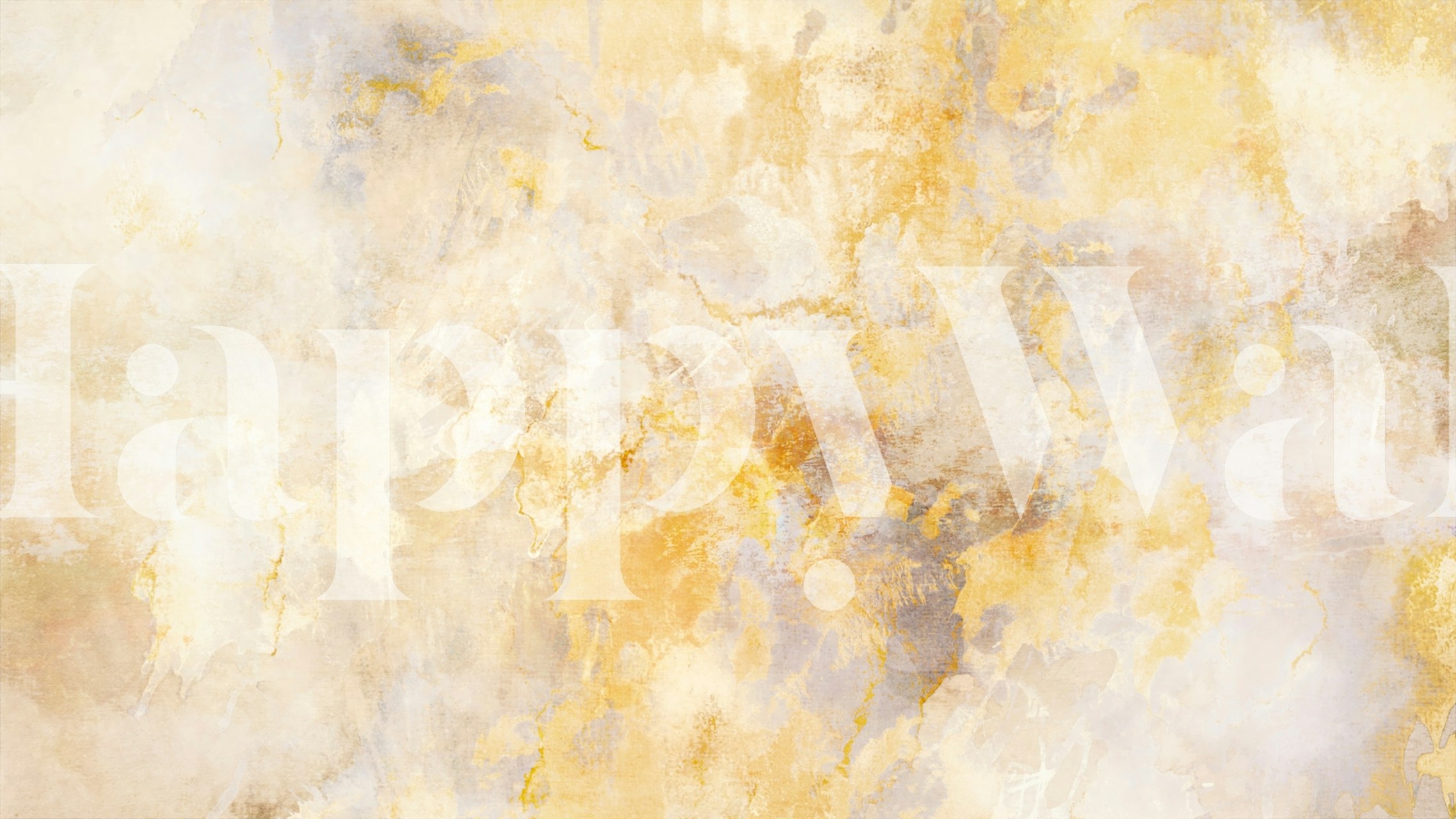 Abstract gold and cream marble wallpaper with soft textures