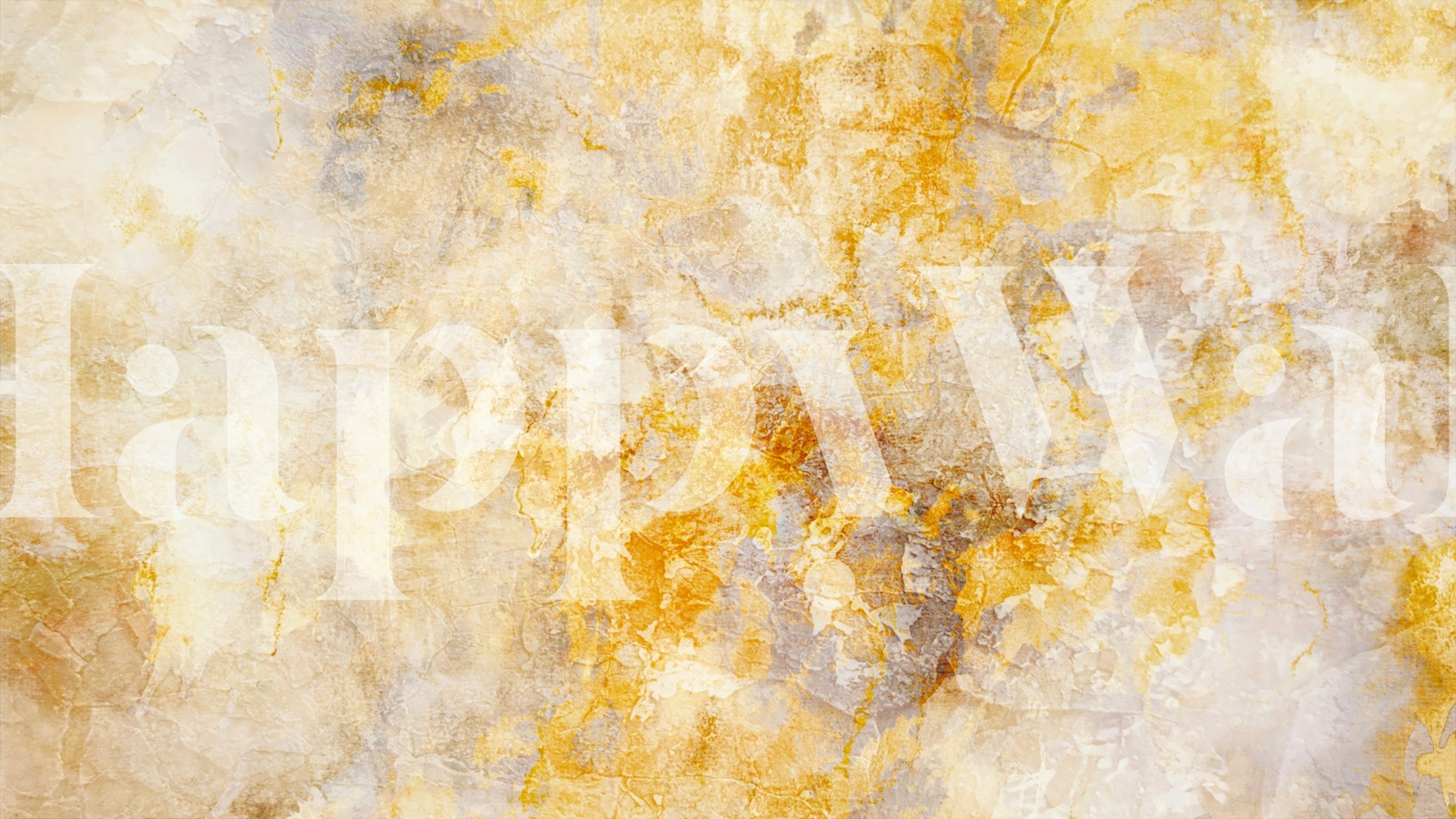 Luxurious gold flake wallpaper in a stylish room