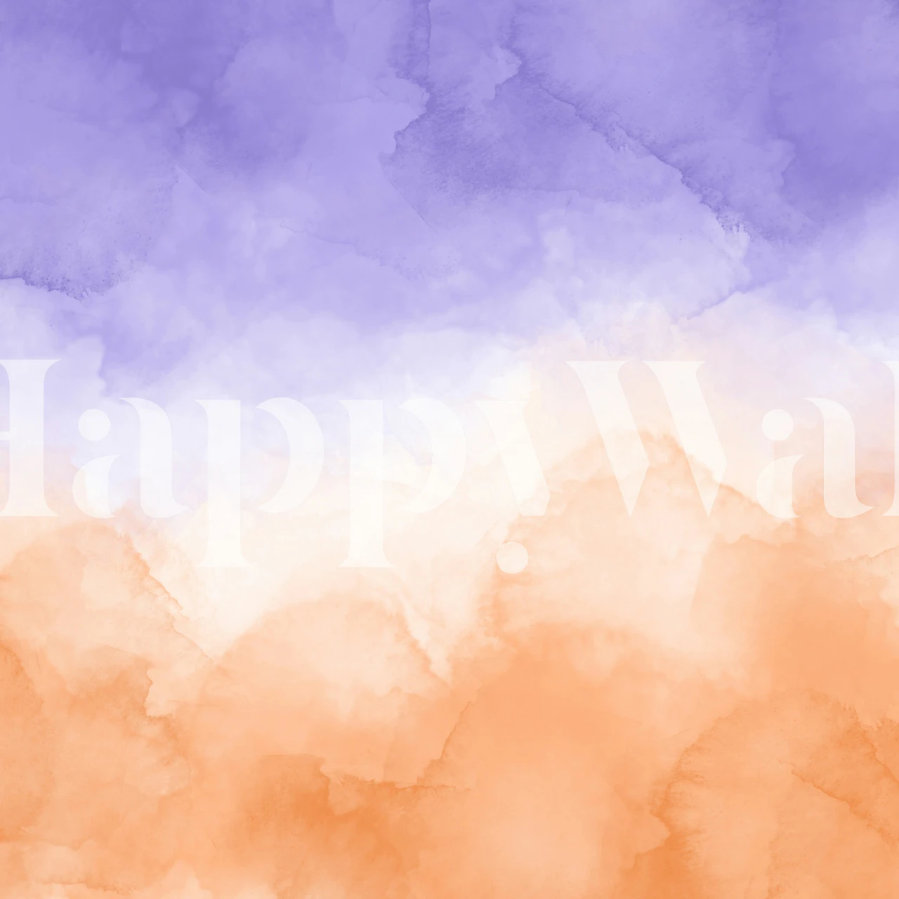 Serene Sunset Hues wallpaper displayed in a room