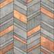 Concrete and Copper Chevron