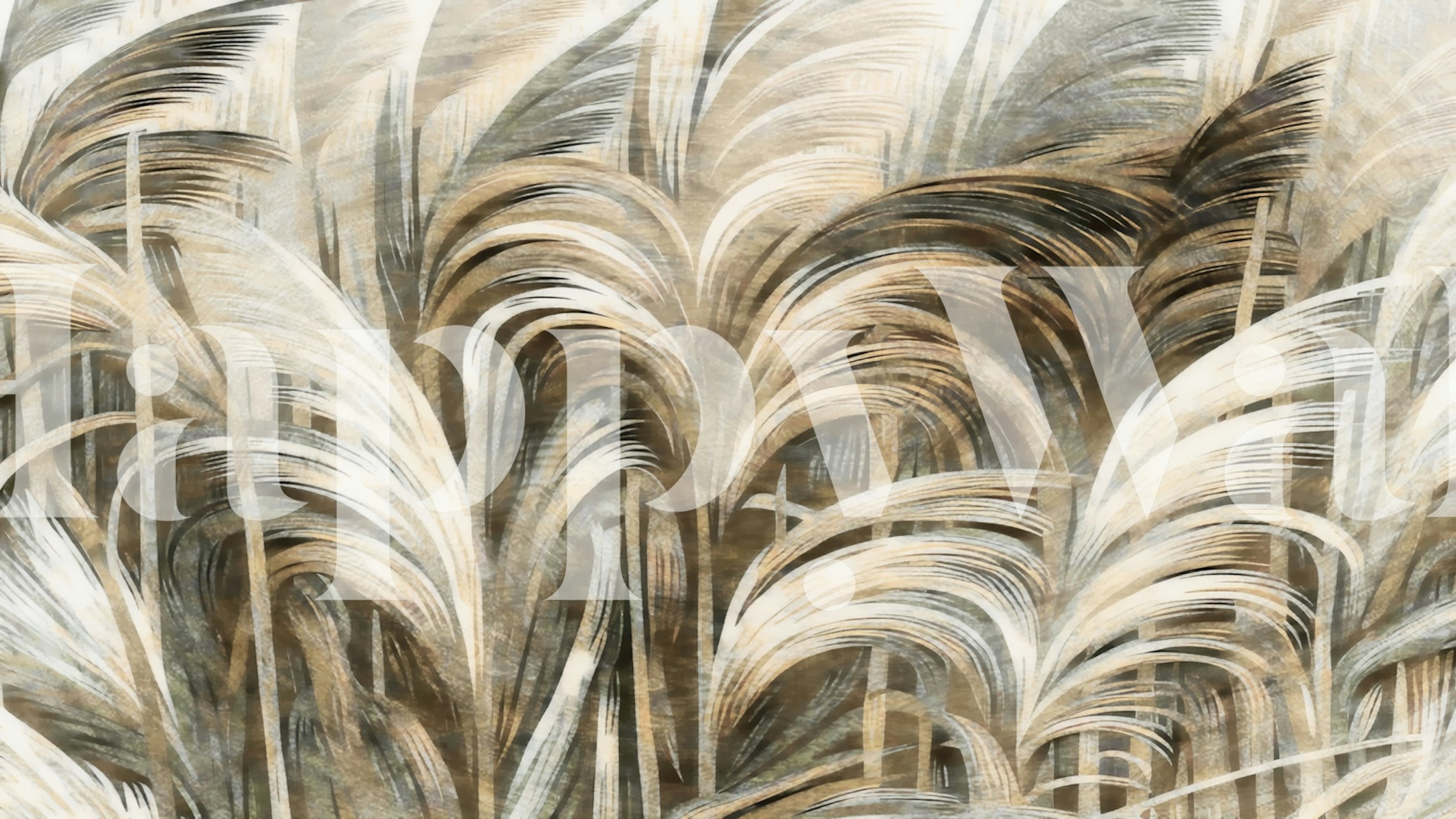 Papier peint Pure Meadow Botanicals dans la pièce