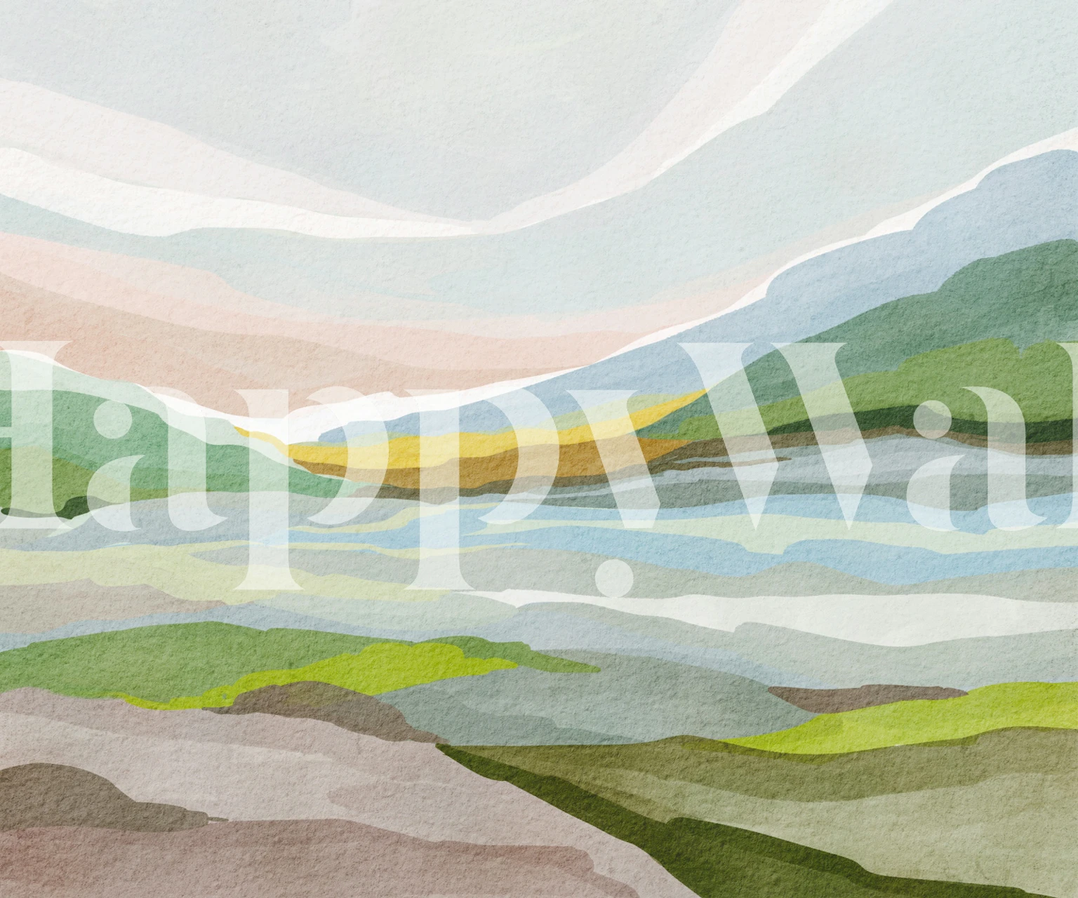 Tapeta Misty Mountain Horizon u sobi