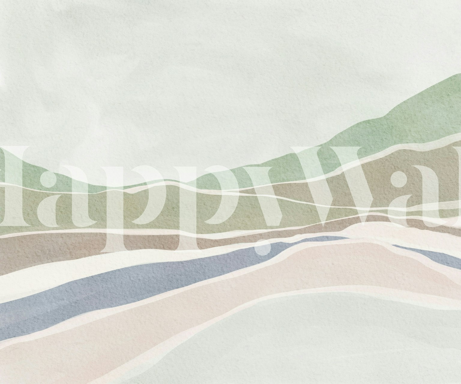 Papel de parede Minimalist Nature Theme em um cômodo