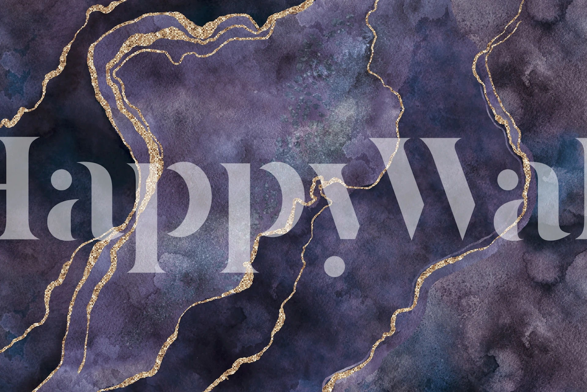 Purple Gemstone Glamour tapet i ett rum