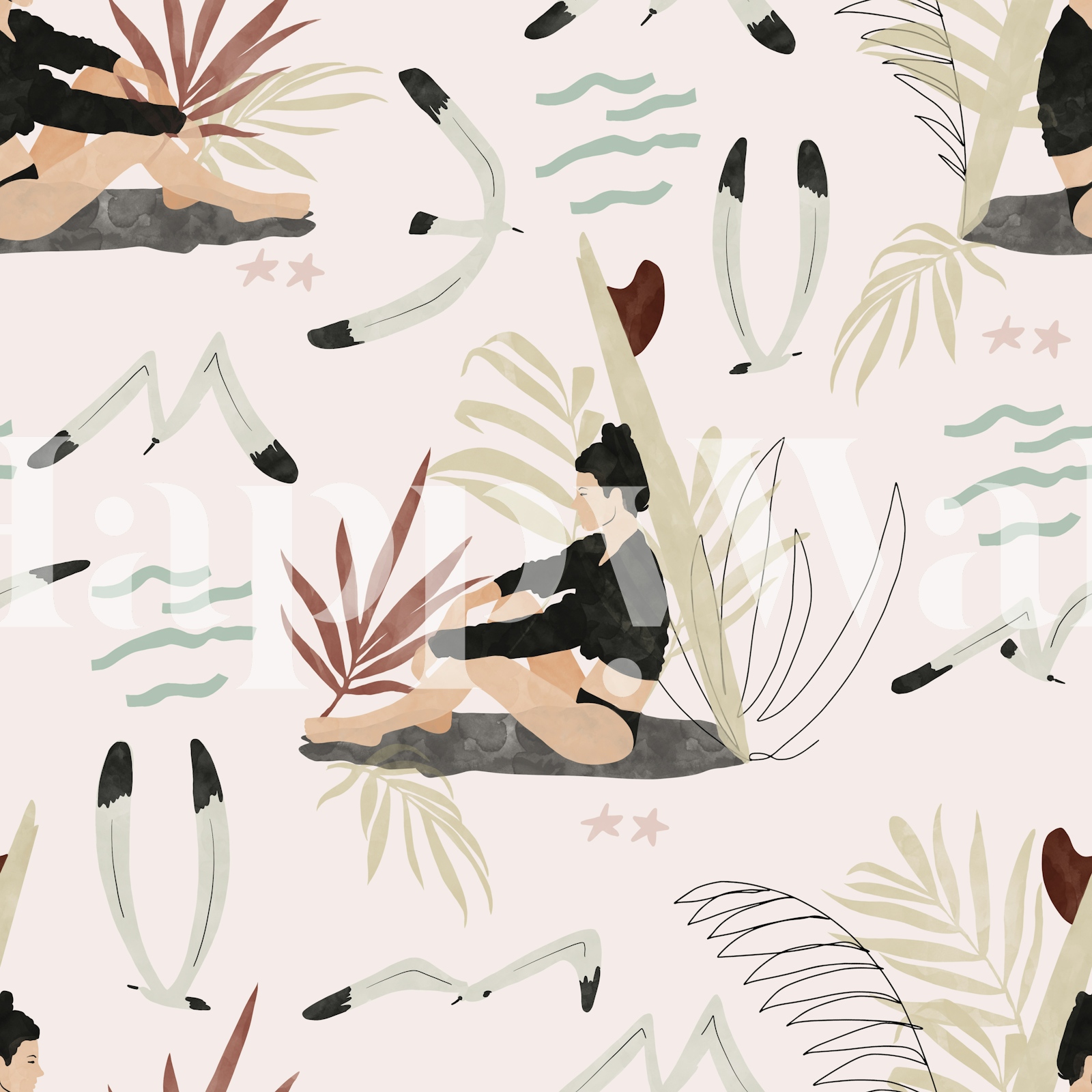 Restful Oasis Ambiance Happywall