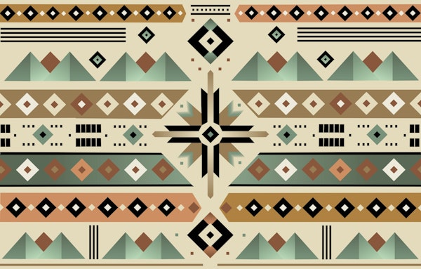 Southwest geometric colorful pattern