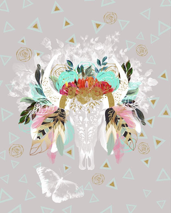 Ethnic Bohemian Skull