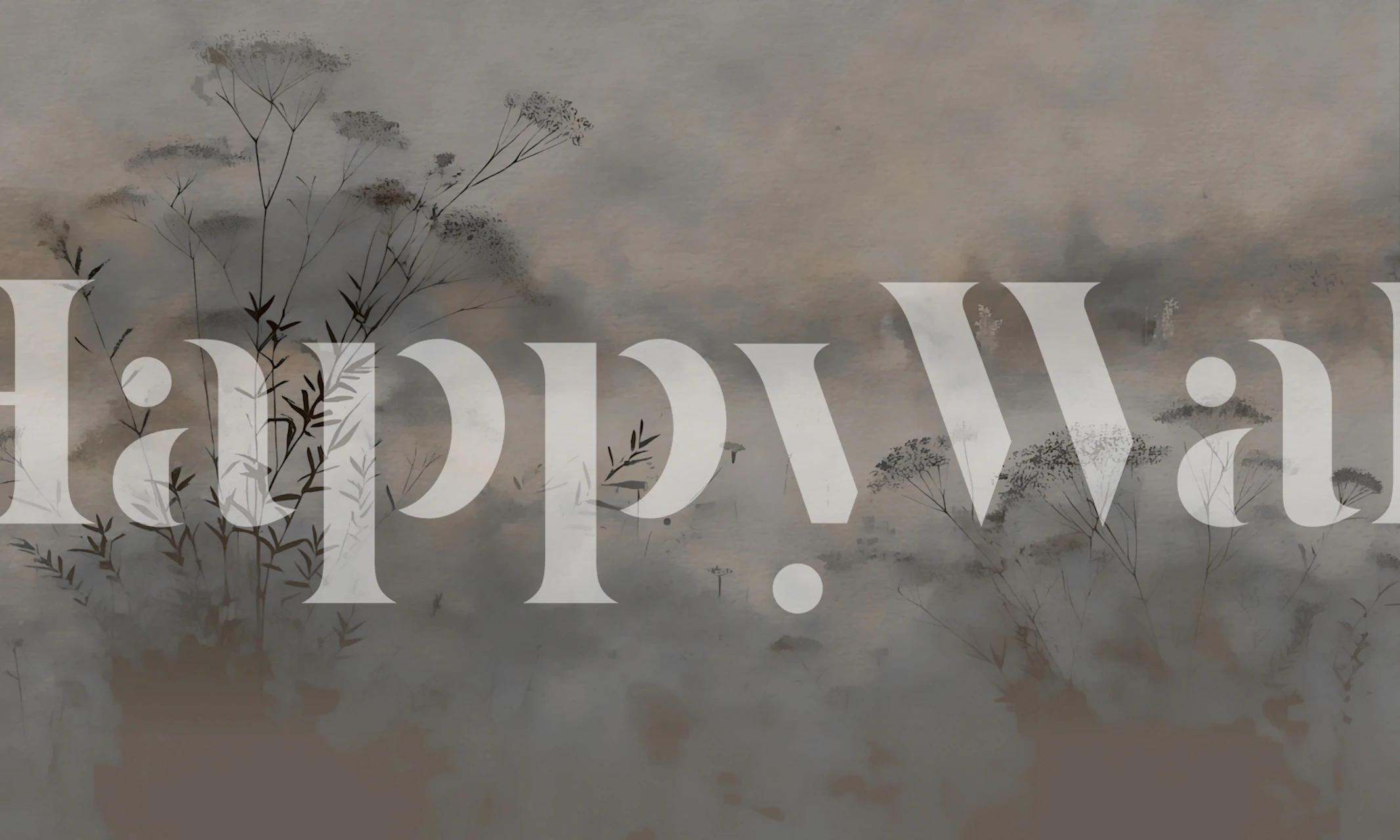 Ethereal Nature Mood wallpaper design in room