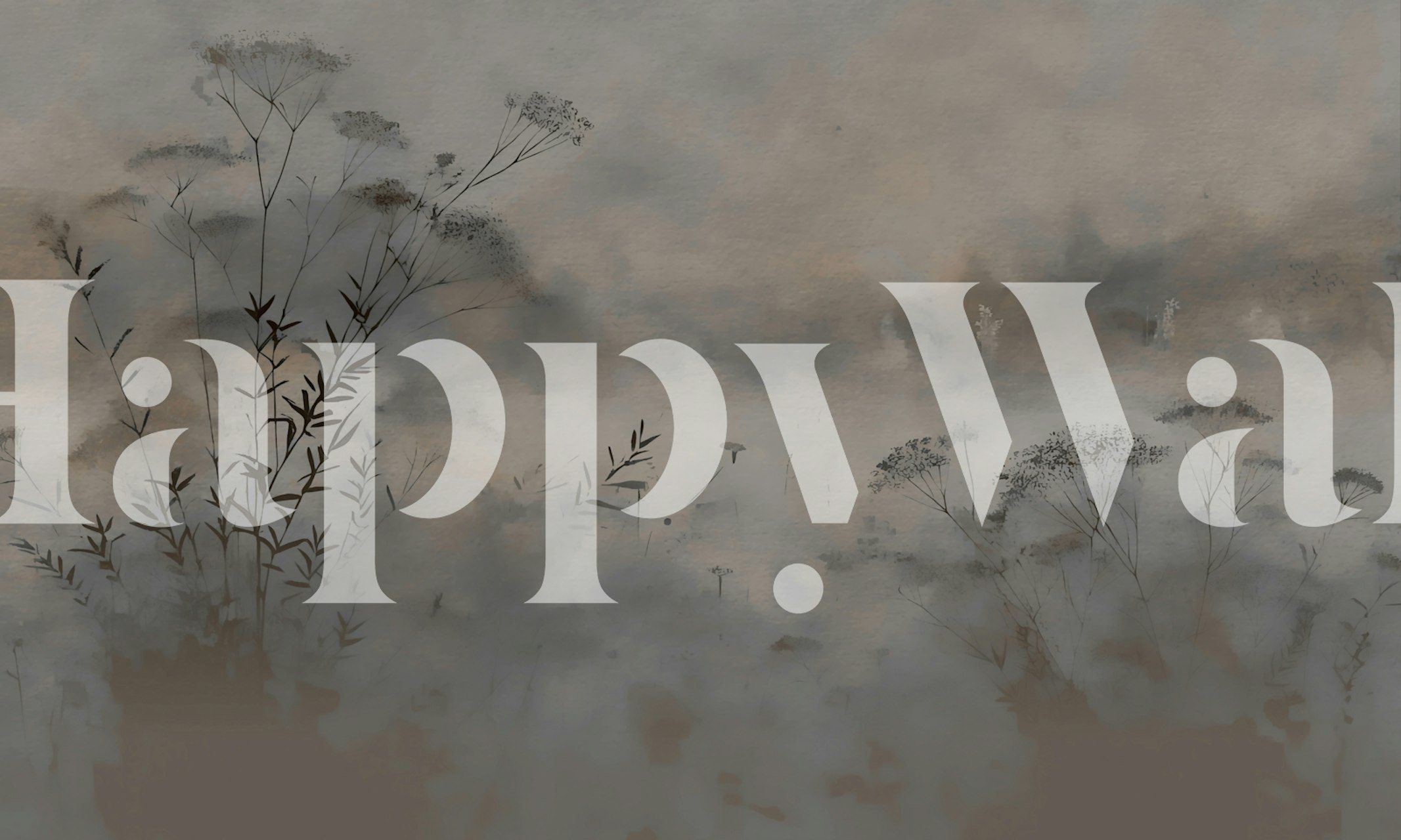 Ethereal Nature Mood Wanddesign im Raum