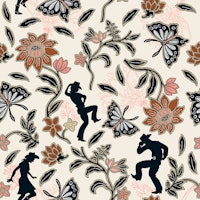 Botanical Rhythms Romance behang