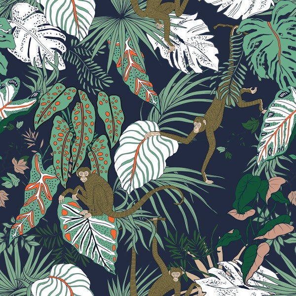 Monkey Foliage Fantasy