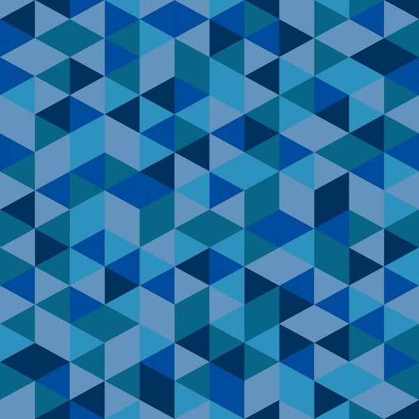 Vintage Blue Diamonds