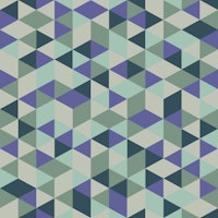 Cubist Aqua Mosaic tapet