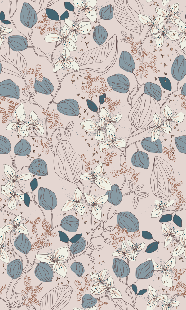 Floral elegance relaxed subtle contrasts