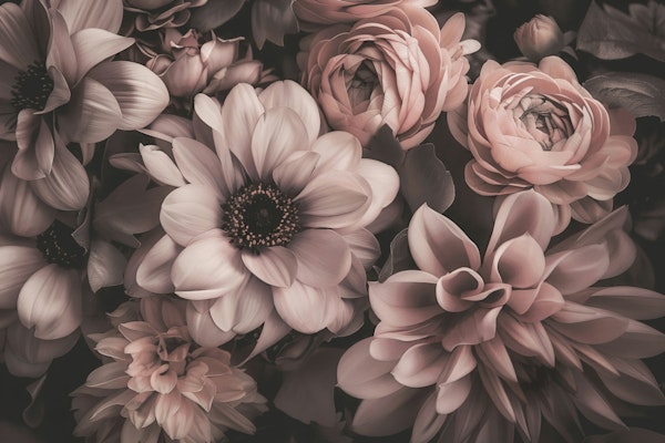 Velvet Bloom Aesthetic Blush Pink
