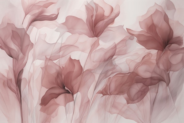 Ethereal Mauve Blossom Dreams