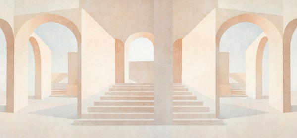 Minimalist Archway Painting Ambiental