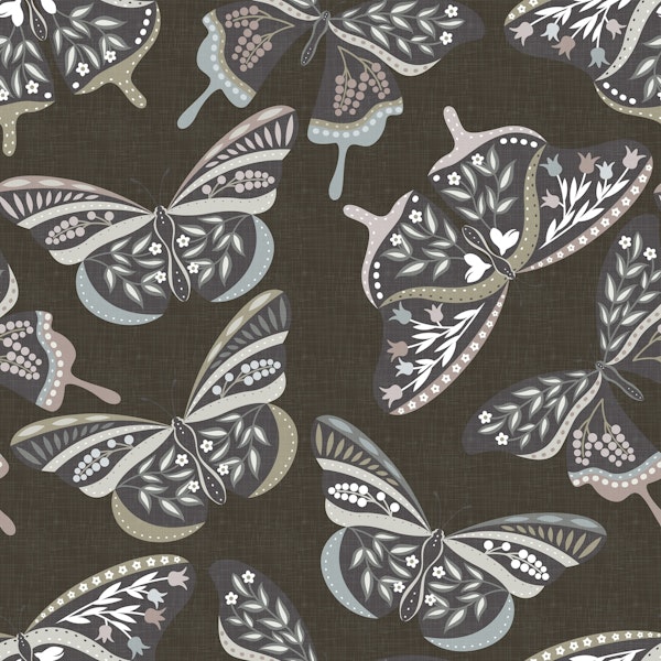 Bohemian Butterflies - Muted Shades WP