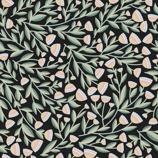 Delicate Flowers on Dark WP