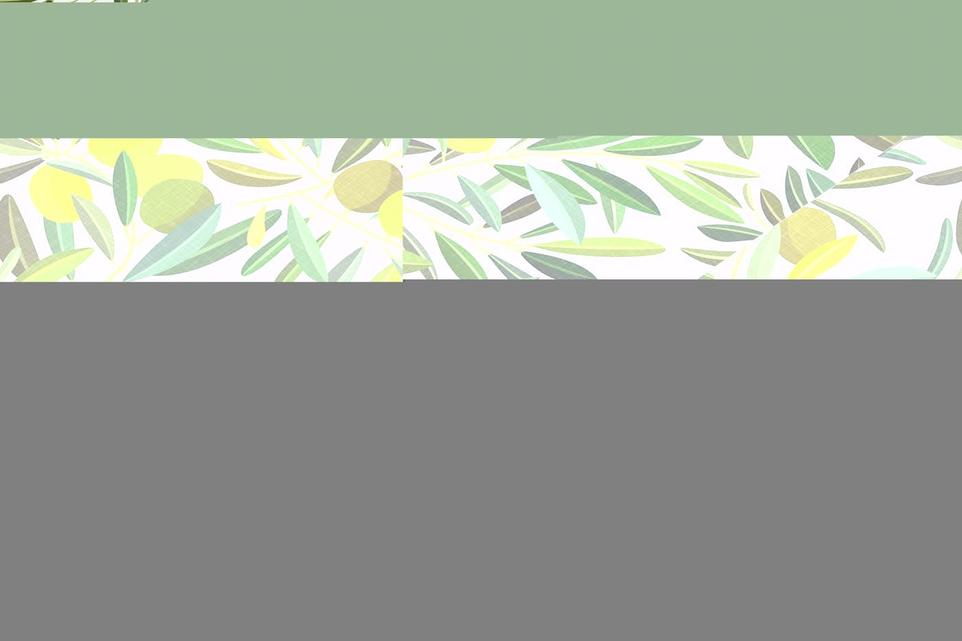 Mediterranean Garden - Olive Treen on Light wallpaper roll