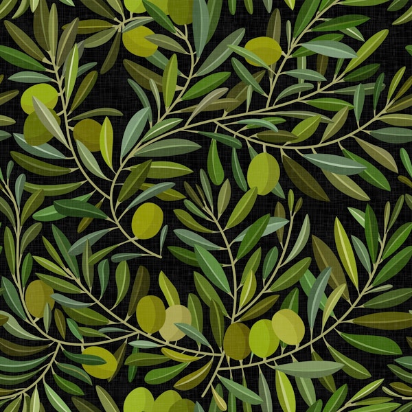 Mediterranean Garden Olive Tree on Dark WP