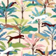 Vibrant Tropical Jungle Cats Palms No.01 WP