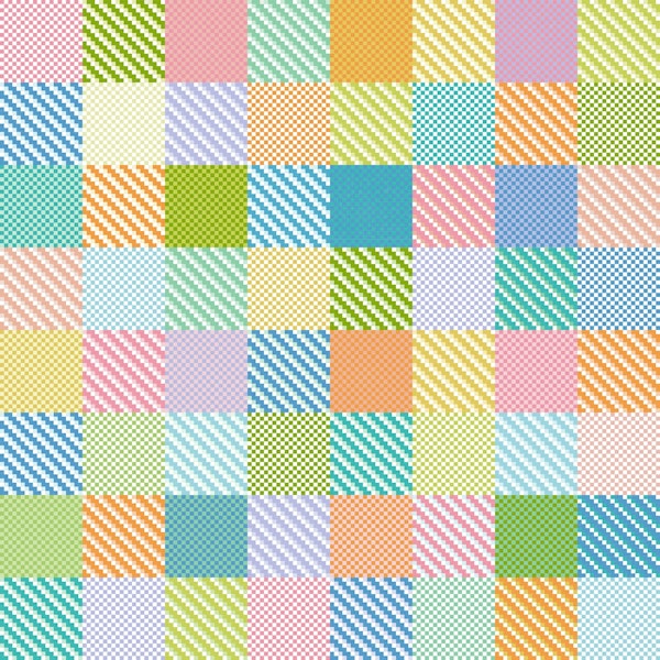 Cheerful Geometry Pastel Checks WP